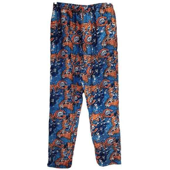 Vintage Chicago Bears All Over Print Apex One Parachute Pants Adult Size S Small - Picture 1 of 7